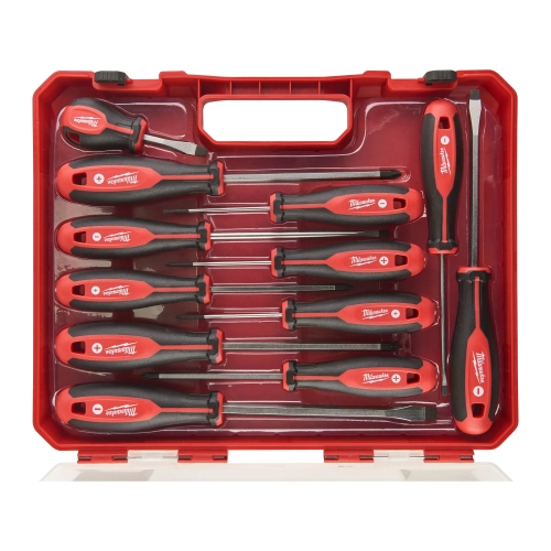 Zestaw wkrętaków w walizce Milwaukee PZ/PH/SL - 12 szt.